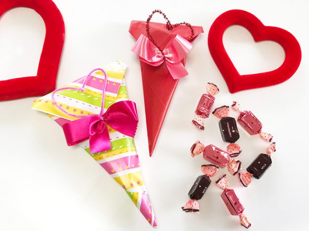 バレンタイン2018 - 小さなチョコやキャンディを包みましょう