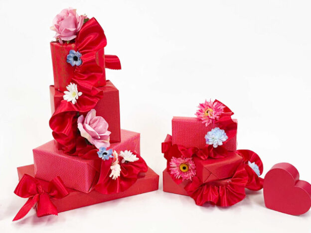 バレンタインデーラッピング＆ディスプレイ